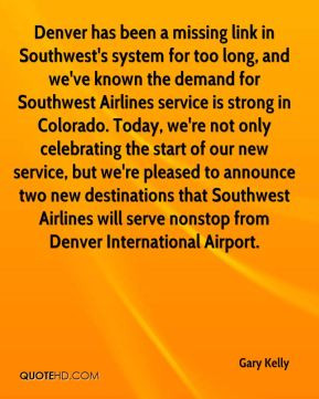 Denver has been a missing link in Southwest's system for too long, and ...