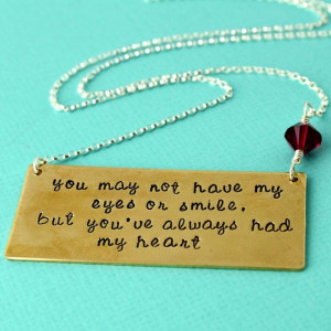 Necklaces, Adoption Jewelry, Adoption Quotes, Godchild Quotes, Quotes ...