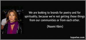 More Naomi Klein Quotes