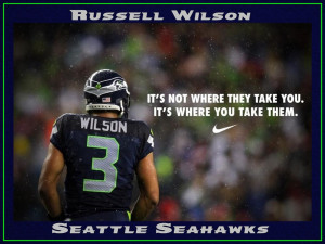 Russell Wilson Seahawks Quote Mini Poster Wall Art Print 8x11