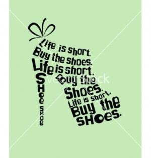 Shoe from quotes vector