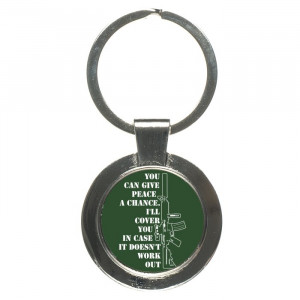 Funny Gun Rights Quotes Keychain