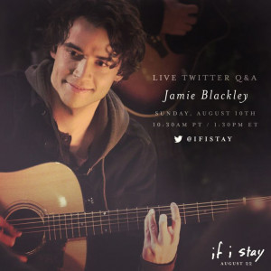If I Stay s Jamie Blackley is answering YOUR questions live tomorrow