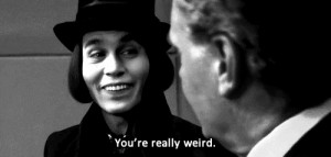 gif tim burton Black and White johnny depp Charlie and the Chocolate ...