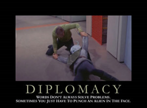 diplomacy star trek motivational poster