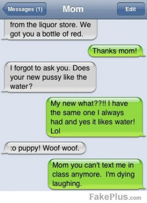 mother-daughter texting cant get any more awkward than this!