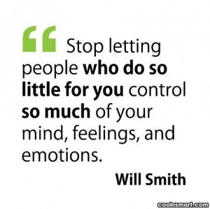 Self Help Quote: Stop letting people who do so little...