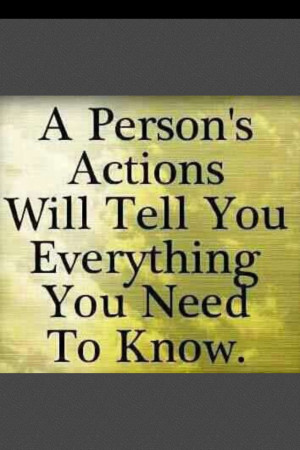 person's actions....