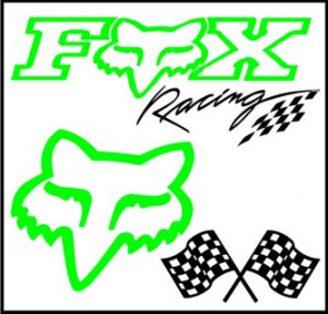 lime green fox racing Image