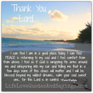 Thank You Lord...