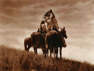 Cheyenne Warriors Edward Curtis Native American Art