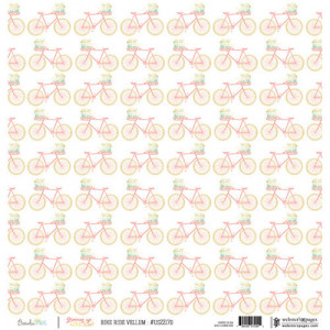 Websters Pages - Growing Up Girl Collection - 12 x 12 Vellum - Bike ...