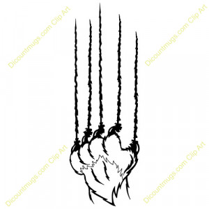 Bobcat Claw Marks Clipart Claw%20clipart