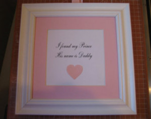 Daddys Little Country Girl Quotes Framed quote for little girls