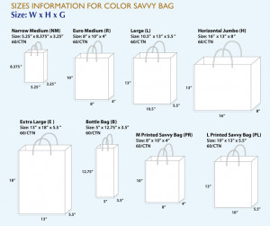 Paper Bag Size Chart