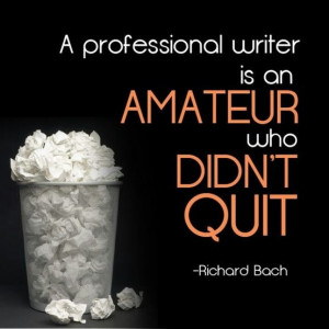Writing quote - Richard Bach #writing