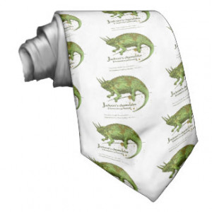 Jackson's chameleon - leaf custom tie