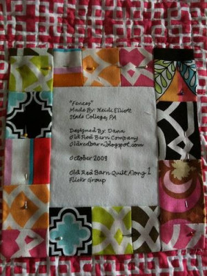 Quilt Labels -pre printed on fabric paper stuff