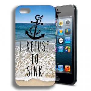 ... to Sink Cute Infinity Anchor Quote Iphone 4 Case (Pixie Girl Design