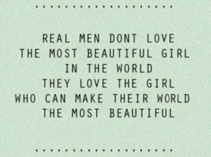 Real men...