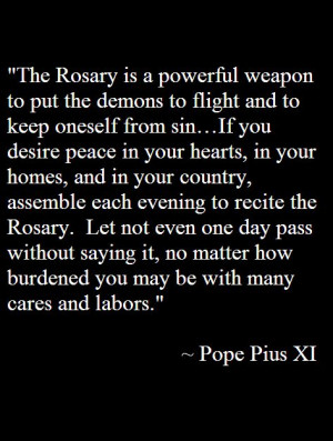 Pope Pius XI | #catholic #rosary: Religion, Quotes Faith, Faith Hope ...