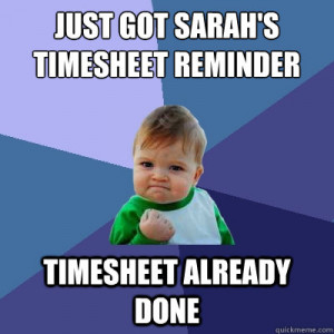 Timesheet Reminder Funny