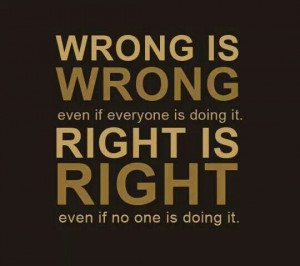 Doing the right thing isn't always easy!