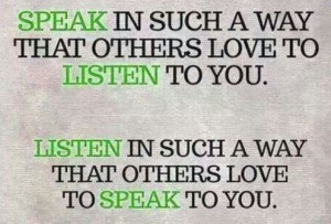 Speak #Listen and become a better person