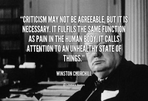 Criticism: learning to accept with open arms