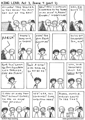 ... forbidden anyone from helping the old, insane, and now wet ex-king