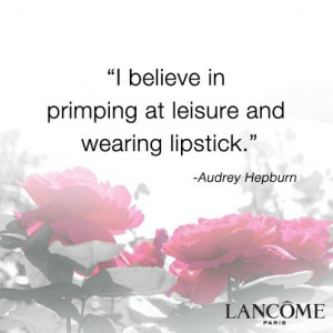 ... at leisure and wearing #lipstick.