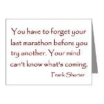 Frank Shorter Quote Note Cards Pk of 10
