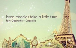 Even miracles take a little time.#FairyGodMother Cinderella