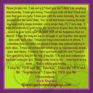 Forgive Me I Love You Quotes