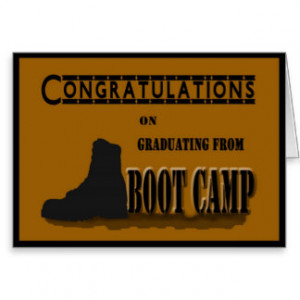 Military Boot Camp Quotes http://www.zazzle.com.au/graduation ...