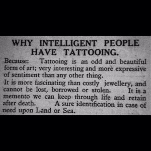 Why intelligent people have tattoos
