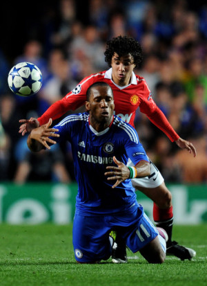 ... final in this photo didier drogba rafael didier drogba of chelsea is