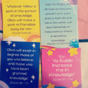 laceflower:Knowledge is power :) #bookmarks #AlQuran #hadith (Taken ...