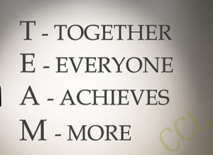 ... Everyone Achieves More Inspirational vinyl decal Office wall art decor