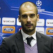 Guardiola with Barcelona in 2010