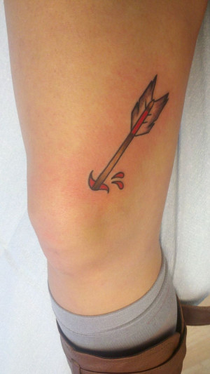 arrow to the knee tattoo
