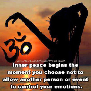 Inner Peace Begins The Moment