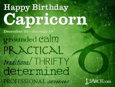 Happy Birthday, Capricorn More
