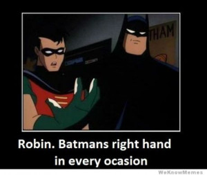 Robin Batmans right hand man in every occasion