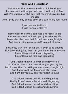 Sick and Disgusting - Beartooth This song is so intense and beautiful ...
