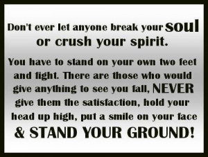 Stand your ground!!