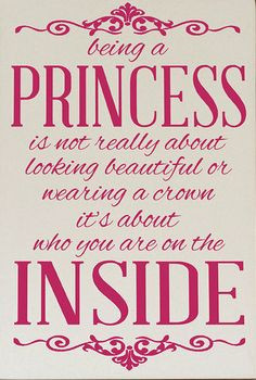 Quotes About Being A Princess 'being a princess' wall plaque. '