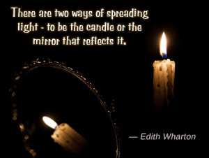 edith wharton quote about spreading the light