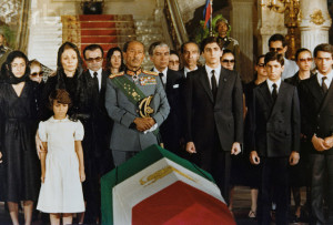 In 1979 The Last Shah funeral in Cairo in 1979