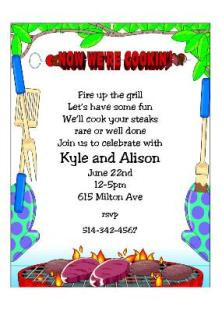 Barbecue Party Flyer Barbeque party invitation